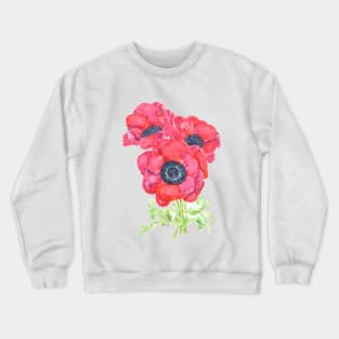 red anemones Crewneck Sweatshirt